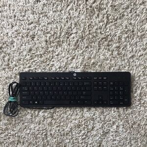 HP Black Wired Keyboard